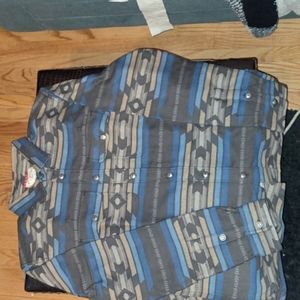 Brand new heavy button down top by Iron and Resin